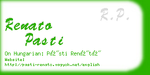 renato pasti business card